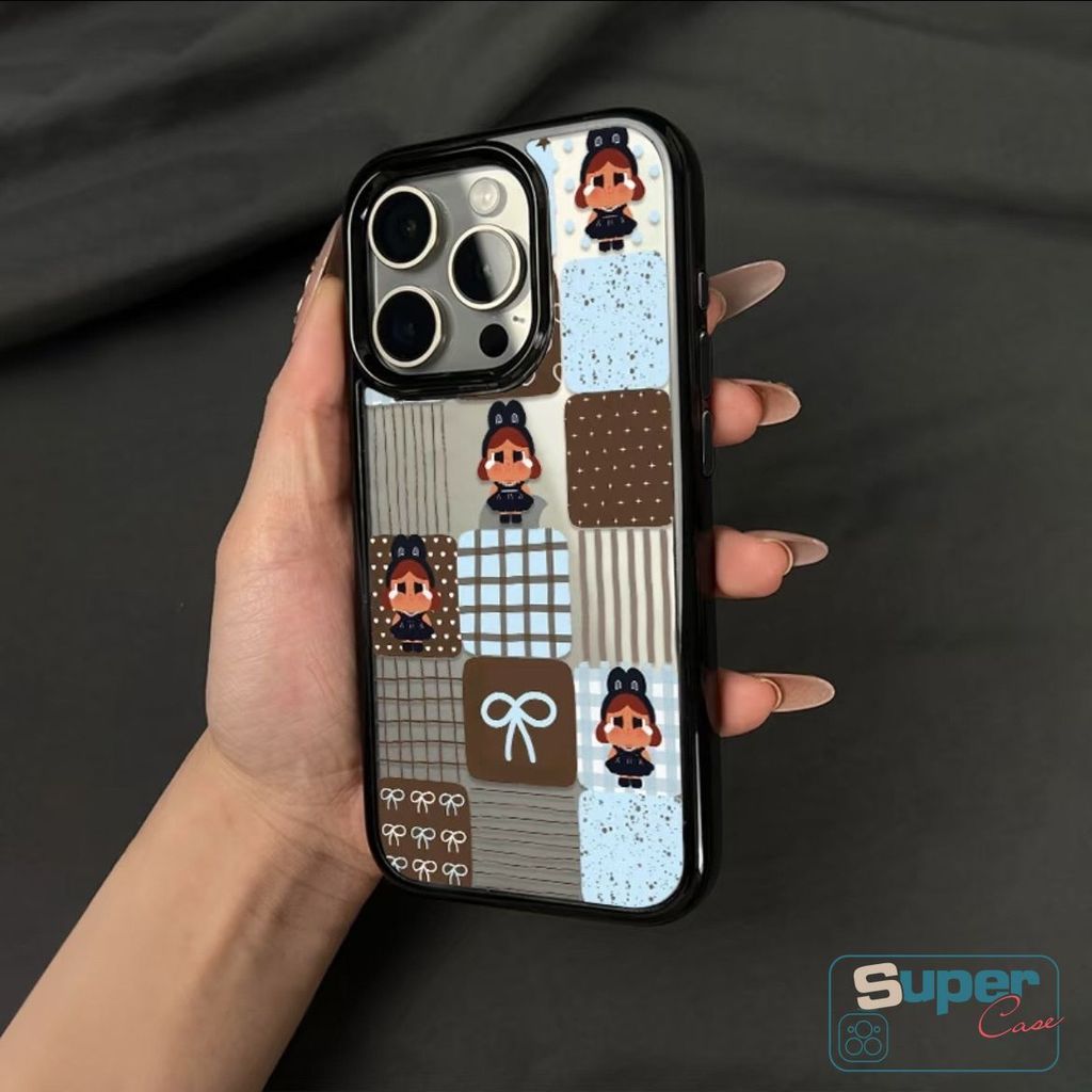 Ốp Lưng Tương Thích Cho iPhone 15 11 17 13 16 12 14 Pro Max Air 14 16 15 Plus Hoạt Hình Thời Trang Dễ Thương Crybaby Twinkle Twinkle Cherry Bow Star Luxury Acrylic Cover