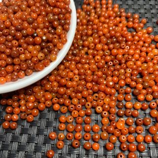 ((10 cái) Hạt ngọc đỏ 4mm - Phụ kiện làm vòng tay)