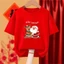 Joyful Trẻ Em Giáng Sinh Áo Thun Ông Già Noel Xe Trượt Tuyết In Hình Ngày Lễ Kỷ Niệm Tay Ngắn Tee