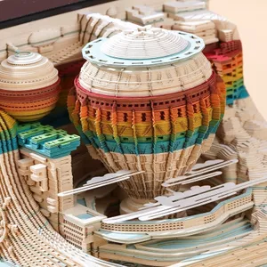 Lịch Xé 3D 2026 Khắc Giấy Mô Hình Cô Gái, Quà Tặng, 20251101