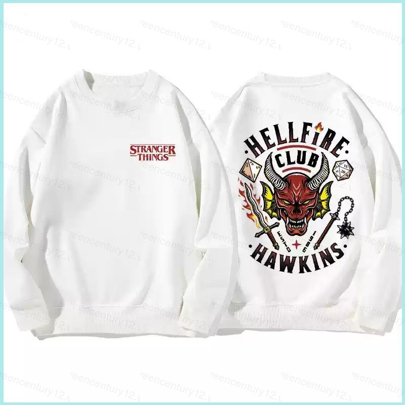Áo Unisex Dài Tay Stranger Things Season 5 - Nhân Vật Demogorgon và Câu Lạc Bộ Hellfire