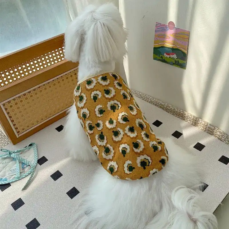 Áo Vest Chó Quần Áo Thú Cưng Teddy Schnauzer Bichon Poodle Mèo Pomeranian Chó Mùa Thu Đông Quần Áo