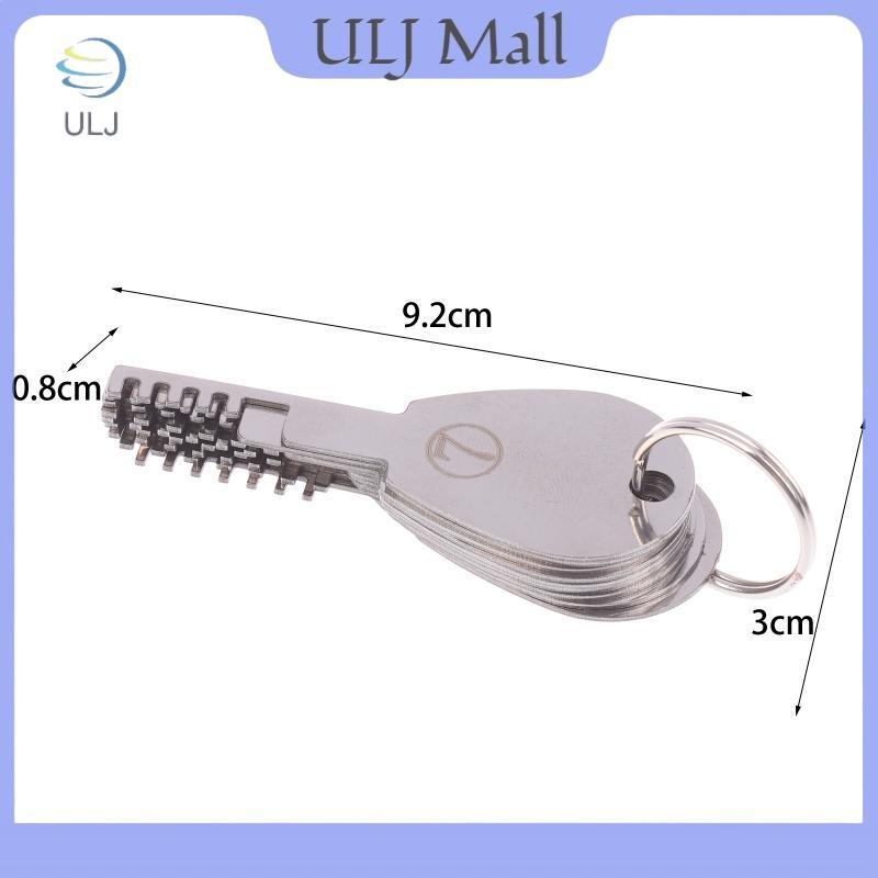 ULJ 1 Bộ Dụng Cụ HUK Khóa Lược Bằng Thép Không Gỉ 9in1 Trọn Bộ Dụng Cụ Sửa Chữa Chìa Khóa Inox Trống.