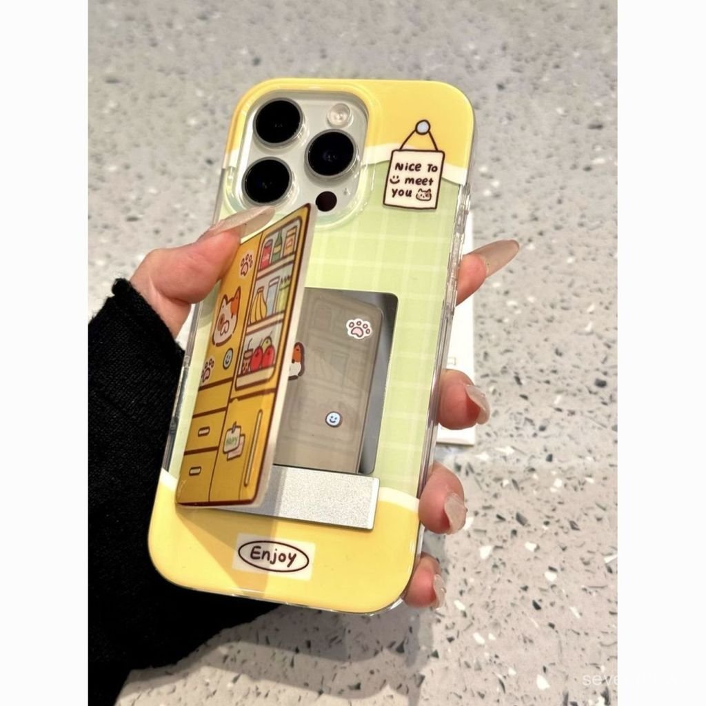 Ốp Điện Thoại Thích Hợp Cho iPhone 7 8 X XS XR XSMAX 11 12 13 14 15 16 17 Pro max Plus Giá Đỡ Gương Tủ Lạnh Chống Sốc Vỏ Bảo Vệ Chống Sốc Bao Gồm Tất Cả MX1R