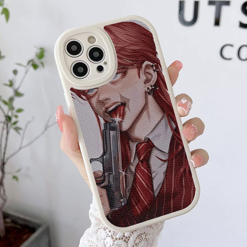 Ốp lưng da cừu TP-1 Sanzu Haruchiyo Tokyo Revengers cho iPhone 12 13 Mini Pro XS XR X 8 7 Plus SE 2020 Back Cov