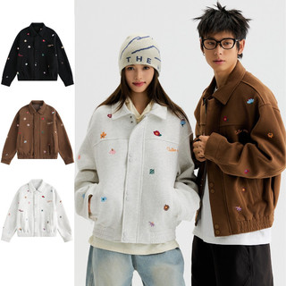 Áo khoác bóng chày mới ESEA, thêu hoa cổ điển kiểu Mỹ, phong cách Unisex cao cấp