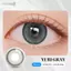 Kính áp tròng khoá ẩm 1 Ngày Màu Xám Xanh CARASE, Lens cận YURI GRAY