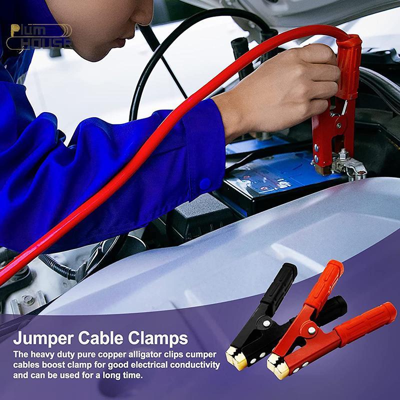 PlumHOUSE 2 Chiếc 1000A Nặng Đồng Cá Sấu Kẹp Thiết Bị Đầu Cuối Kiểm Tra Pin Điện Cá Sấu Kẹp Cho Jumper Cáp Tăng Cường VN