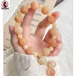 Vòng tay chạm khắc Koi hoa đào phong cách Trung Quốc dành cho học sinh