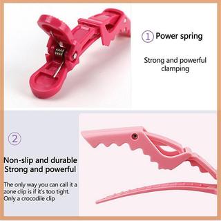 [savemoneyeveryday] 6 Kẹp cá sấu bằng nhựa, Kẹp làm tóc, Vuốt tóc, Thợ cắt tóc, Kẹp tóc tạo kiểu Salon, Phụ kiện tóc [vn]
