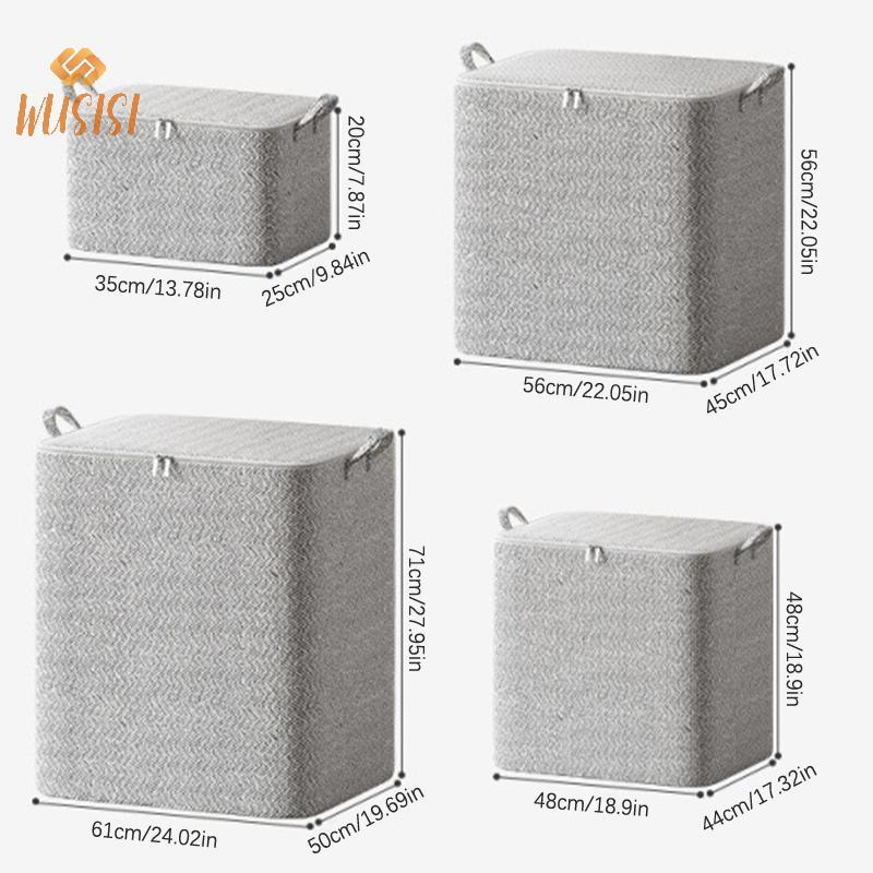 [WUSISI] Túi đựng quần áo chăn bông Dung tích lớn Túi phân loại chăn bông Túi đựng quần áo chống bụi Túi phân loại Túi di chuyển gia đình MỚI
