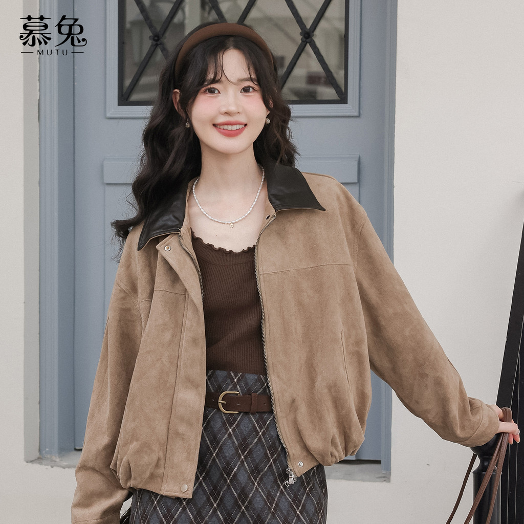 Mutu Retro Nấm Edge Dài Tay Dệt Kim Nữ Mùa Xuân 2026 Phong Cách Mới Bên Trong Trận Đấu Slim-Fit Mỏng Hơn Nhìn Đáy Áo Sơ Mi Top