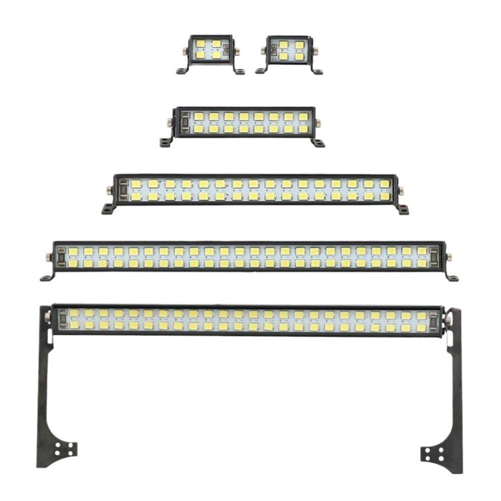 Đèn mái RC SMILE, Thanh đèn LED RC siêu sáng điều khiển CH3, Đèn xe bánh xích RC tỷ lệ 1 / 10 đa kích thước cho phụ kiện RC SCX10 D90 TRX 4