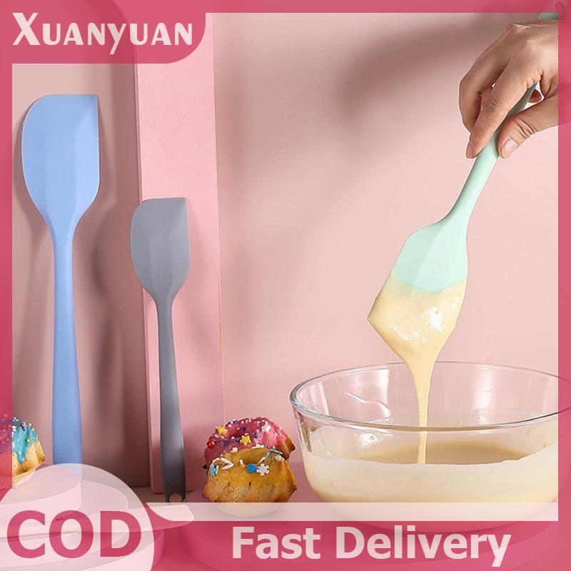 XUAN 1 Nhà Bếp Silicon Kem Bơ Bánh Thìa Batter Cạp Bàn Chải Bơ Trộn Bánh Bàn Chải Dụng Cụ Nướng Bánh Dụng Cụ Nhà Bếp Dụng Cụ Nhà Bếp S / L VN