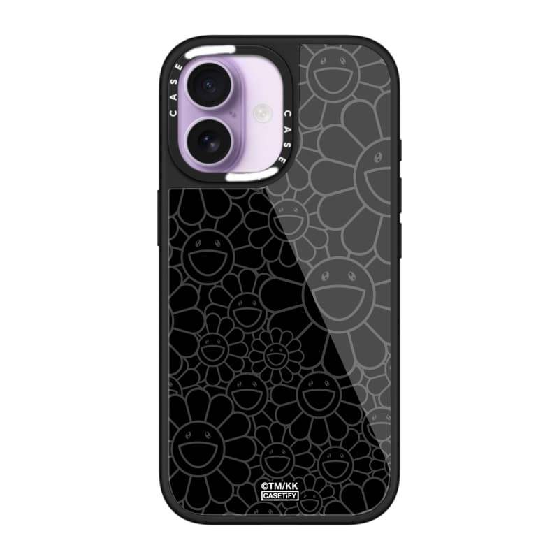 CASECASE X MULTI-FLOWERS (RAINDOW) Ốp lưng kính hút từ tính chống trầy xước cho IPhone 17 Air 16 15 14 Pro Max Plus Ốp lưng cứng có hộp khắc logo