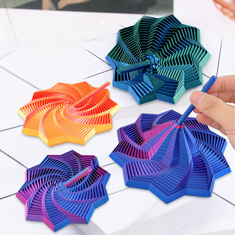 Ngôi Sao Đa Giác Fidget Đồ Chơi 3D In Hình Học Xoay Ảo Ảnh Thị Giác Antistress Fidget Đồ Chơi Cho Căng Thẳng Cảm Giác Đồ Chơi Quà Tặng Sinh Nhật