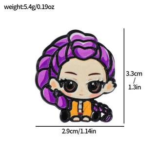 7 Cái / bộ Hoạt Hình KPOP Witch Hunter Đội Mèo Con Hợp Kim Thổ Cẩm Phụ Kiện Pin Trang Trí