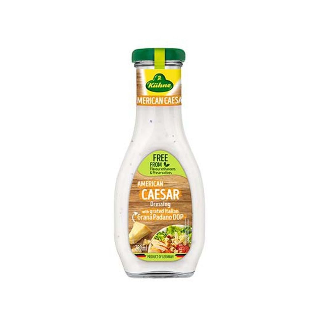 Sốt Trộn Salad Kiểu Mỹ Kuhne AMERICAN CAESAR Chai 250ml, Xốt Trộn Chuẩn Vị Ý