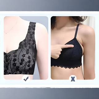 『Brelira』Áo ngực ren khóa trước không gọng liền mạch cỡ lớn thoải mái gợi cảm cho nữ