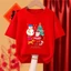 Lễ Hội Trẻ Em Giáng Sinh Áo Thun Ông Già Noel Cây Bông Tuyết Thiết Kế Ngày Lễ Đồ Họa Tay Ngắn