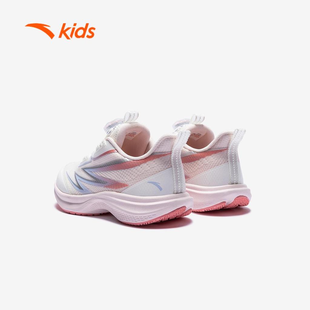 ANTA Kids Hydrogen Run Giày Chạy Thể Thao Bé gái 3225D9906 Size 28-32 Khóa Xoay, Đế Êm, Hạn Chế Trơn Trượt
