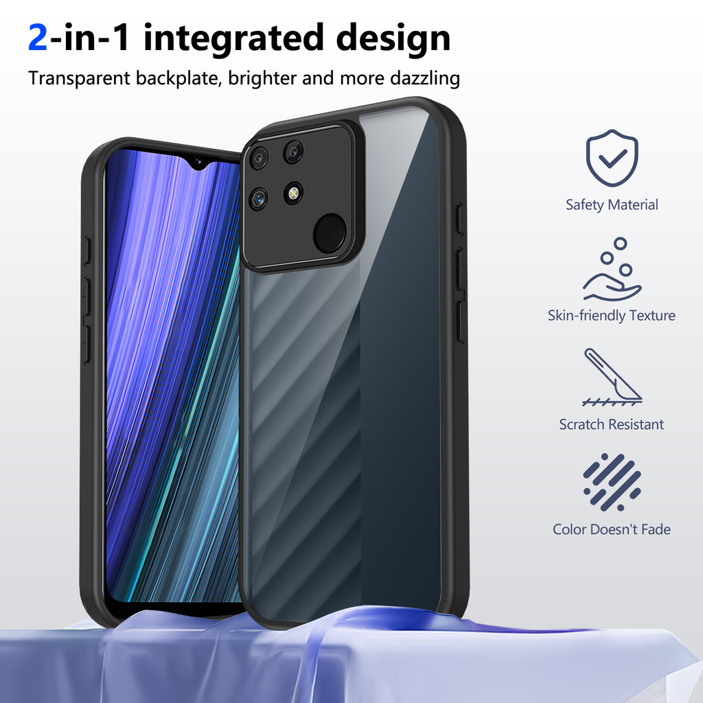 Ốp lưng Realme Narzo 50A Vỏ trong suốt mờ thời trang cho Ốp điện thoại Realme Narzo 50A