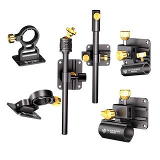Phụ kiện câu cá gồm giá đỡ tháp pháo, khay mồi, ô cá và tấm bảo vệ