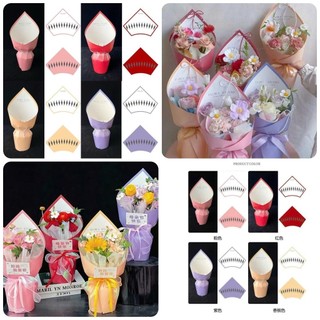 [HỎA TỐC HCM]Cốt giấy TAM GIÁC VIỀN BƯỚM bó hoa, bó 10-15 bông, cốt định hình cho bó hoa cực tiện lợi...