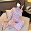 Shop Ice Silk Ren Bộ Đồ Ngủ Nữ Nơ Dễ Thương Cô Gái Ngọt Ngào Trái Tim Homewear