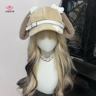 Mũ nồi Gothik Punk thiết kế tai dài và chó con cho nữ và bé gái - Thích hợp để cosplay và làm quà tặng mới
