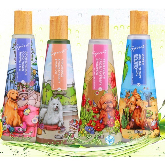 Sữa tắm nước hoa SPIRIT nắp gỗ 500ml cho chó mèo