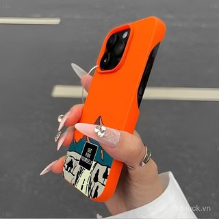 Ốp điện thoại mềm nửa gói sơn đơn giản Road Alpine Thích hợp cho iPhone 17promax 17pro 16promax 15 Chống sốc 14pro 13 12promax 11pro 11 Vỏ điện thoại chống sốc
