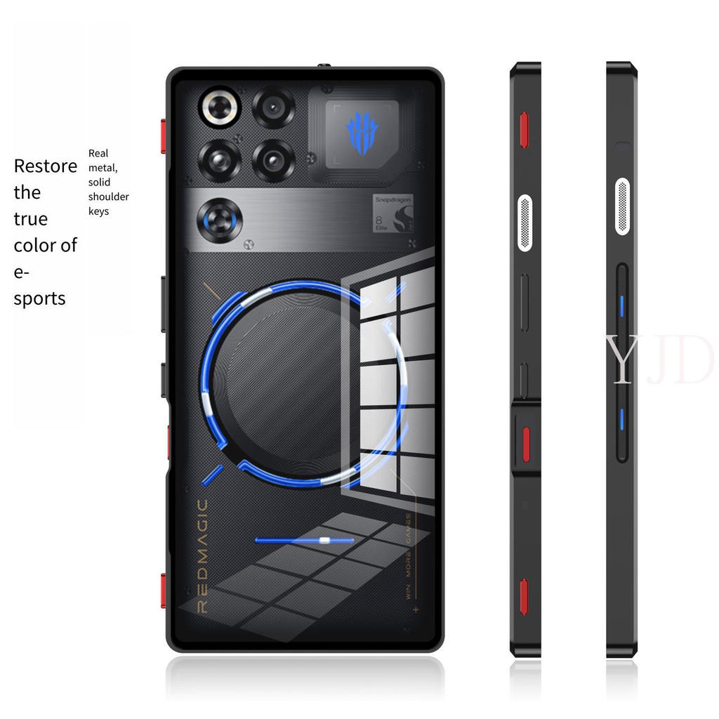 Ốp Lưng Cho RedMagic 11 Pro 11Pro + Khung Kim Loại Thể Thao Làm Mát Thiết Kế Khóa Đàn Hồi Tản Nhiệt Chống Rơi Vỏ Điện Thoại