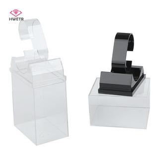 HWETR Đồng Hồ Nhựa Hiển Thị Giá Đỡ Bảo Quản Trong Suốt Đồng Hồ Thông Minh Hộp Bảo Vệ Mới
