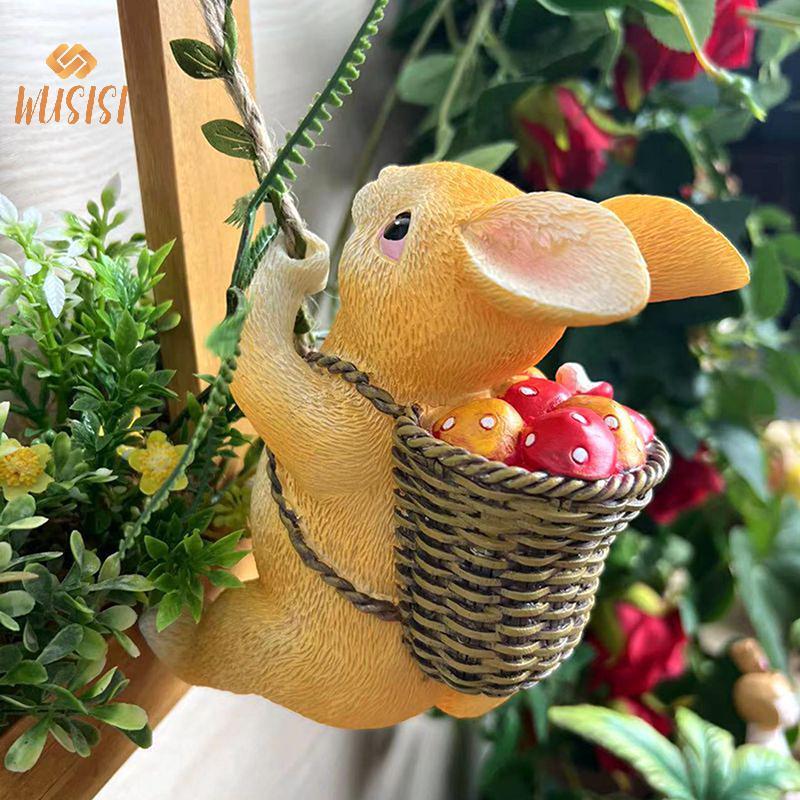 [WUSISI] 1 CÁI Nhựa Động Vật Nhỏ Sóc Khỉ Vịt Mặt Dây Chuyền Tượng Sân Vườn Thu Nhỏ Cảnh Trang Trí Tượng Sân Vườn Ngoài Trời MỚI