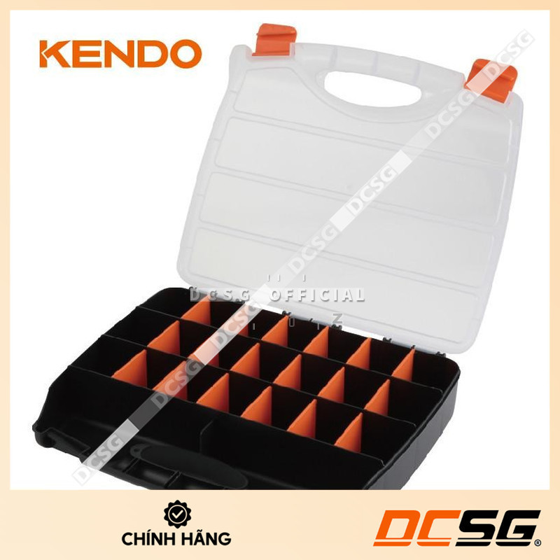 Hộp nhựa đựng đồ nghề 23 ngăn kích thước 38 x 31 x 7 cm Kendo