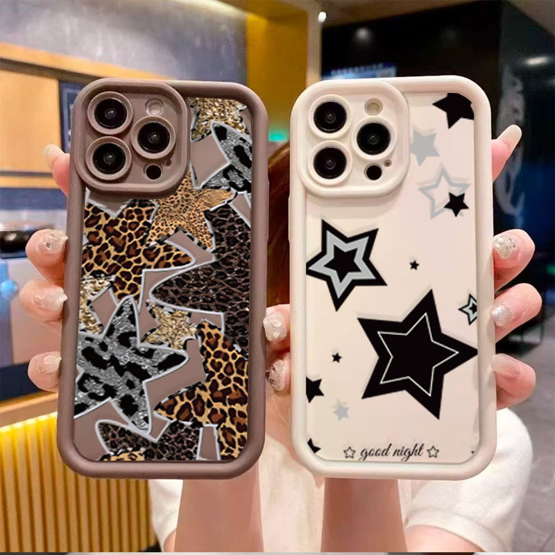 Ốp Lưng Điện Thoại Samsung Galaxy M15 M16 F06 M20 M23 M30S M51 M31 M54 A70 A01 Mềm Mại Dễ Thương Y2k Ngôi Sao Silicon