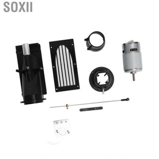 soxii Huleo 40mm RC Thuyền Máy bơm phản lực Thruster DIY Môi trường chèo thuyền tốt Nước với động cơ chải 775 cho tàu thủy (Màu đen)