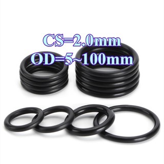 Vòng niêm phong cao su CS2.0mm Vòng chữ O Vòng đệm dầu nitrile OD5-100mm, gioăng đen chống thấm nước và chịu nhiệt độ cao 《 LXY-CB 》
