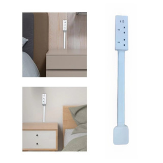 Bộ mở rộng ổ cắm điện FEASTLY, Xoay màu trắng 180° Bộ mở rộng ổ cắm điện, Bộ mở rộng ổ cắm điện có thể điều chỉnh độ dài không đục lỗ bền bỉ cho NightStand