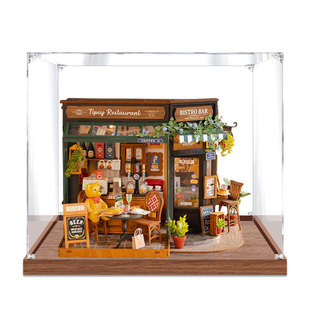 [Hộp chống bụi acrylic] Thích hợp cho thanh ăn rolife rolife DIY Handmade House Art House Acrylic Display Hộp lưu trữ chống bụi