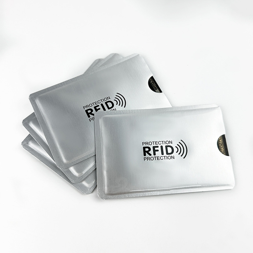 Tay áo chặn RFID bạc Laser Bảo vệ thẻ tín dụng nhiều màu cho thẻ ghi nợ tín dụng và thẻ ID