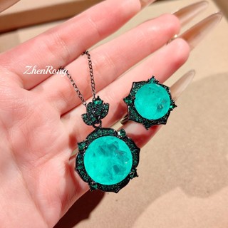 Phong Cách châu Âu Hoa Hồng Xanh Kim Cương Camellia Phù Hợp Với Nữ