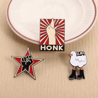Huy Hiệu Ba Lô Hình Ngỗng Kim Loại, Phong Cách Giết Honk - Quà Tặng Vui Nhộn Cho Bạn Bè