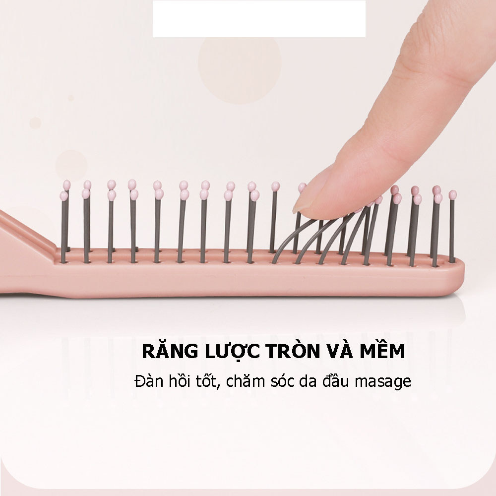 M7 Lược mini giá tốt, lược chải tóc gấp gọn bỏ túi xinh xắn giành cho tóc xoăn tóc dài có chải  MALAN