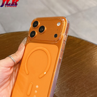 [JLK] Vỏ từ tính Crystal HD cho iPhone 17 Air 17Pro 17 Pro Max Vỏ cứng PC chống sốc trong suốt siêu mỏng mờ