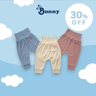 Quần lưng cao sơ sinh Bunnybaby chất thun tăm lụa mềm cho bé 3-10kg