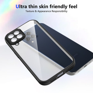 Dành Cho Samsung Galaxy M33 / M53 5G Ốp điện thoại Cứng Aryclic Trong Suốt Khung Silicon Mềm Chống Rơi Mỏng Bao