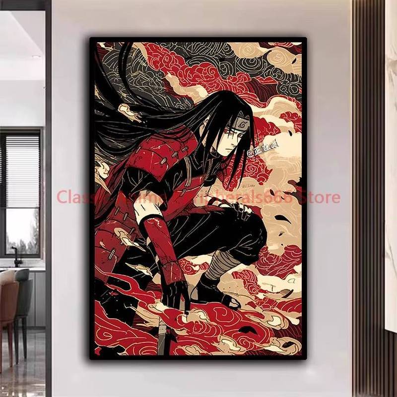Naruto Poster Kakashi Sasuke Itachi Sasuke Akatsuki Anime Nhân Vật Tranh Canvas Hiện Đại Trang Trí Nhà Cửa Thẩm Mỹ Quà Tặng