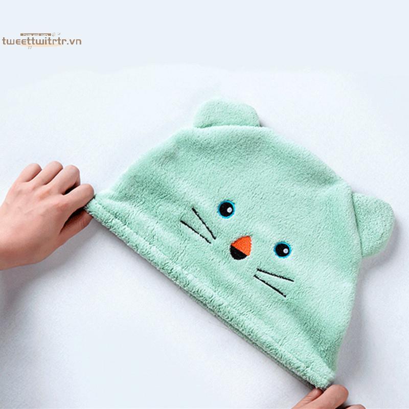 TRTR Lông Cừu San Hô Hoạt Hình Sấy Tóc Cho Trẻ Em Tắm Thấm Hút Cao Và Khô Nhanh VN